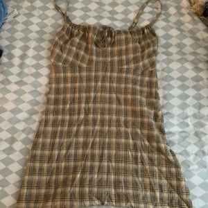 Urban Outfitters Plaid Linen Dress